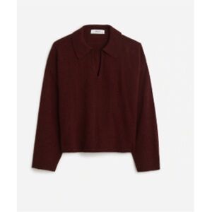 Madewell cropped collared sweater